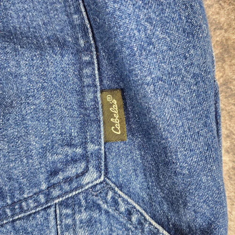 Cabela's Denim Utility Shorts Mens 40 Blue Carpenter Relaxed Elastic Waist ST130